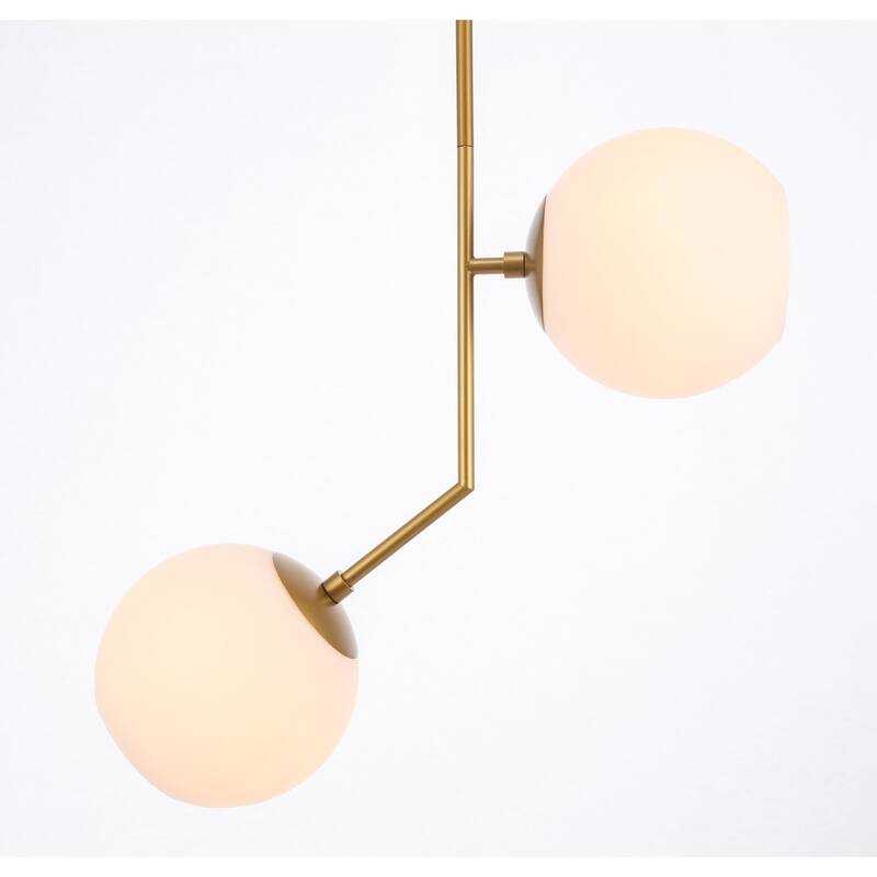 Bastina 20-Inch 1-DownLight Frosted Glass Pendant