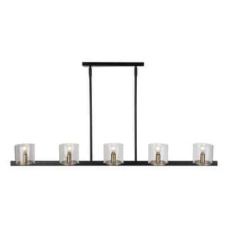 Artcraft Salinas - 5-Light Island Light - Black/Brass