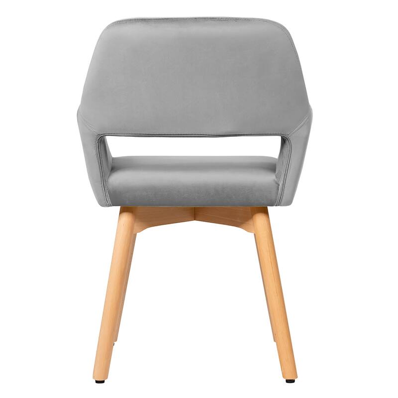 Costway Set of 4 Modern Accent Armchairs Velvet Fabric Leisure Chairs - 21.5''x 23''x 29.5'' (Lx Wx H)
