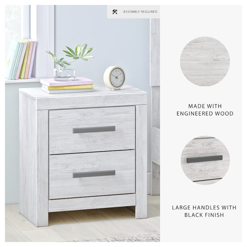 Signature Design by Ashley Cayboni Whitewash Nightstand