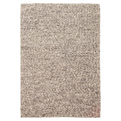 ECARPETGALLERY Braid weave Sienna Dark Brown Wool Rug - 5'3 x 7'6