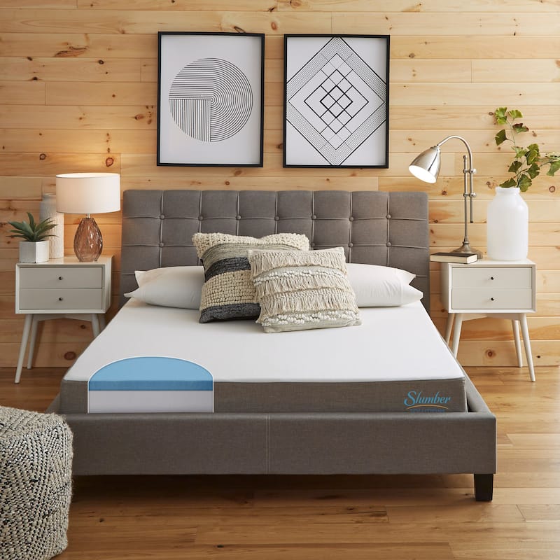 Slumber Solutions Essentials 8-inch Gel Memory Foam Mattress Set