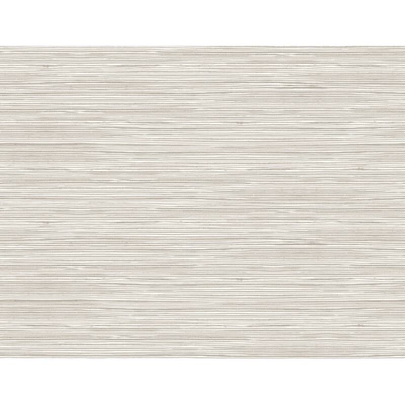 Seabrook Designs Novalee Faux Grasscloth Embossed Vinyl Unpasted Wallpaper - 27 in. W x 27 ft. L - Metallic Tan
