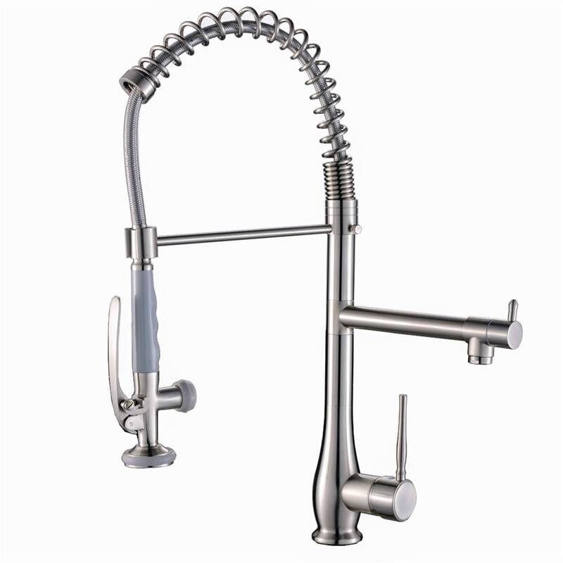 Commercial Kitchen Faucet Single Handle Modern Single Hole Kitchen Sink Faucets With Pull Down Sprayer Modern Basin Taps