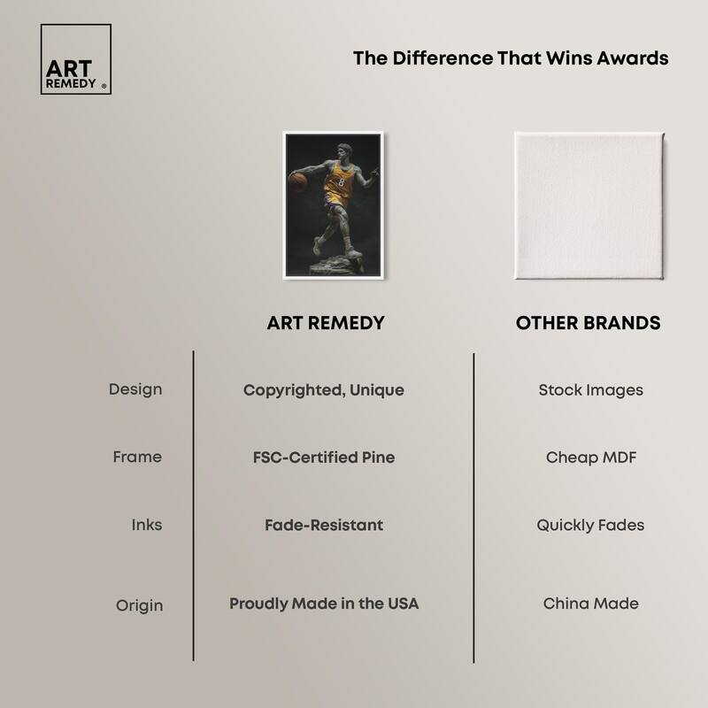 Basketball Yellow Uniform Canvas by Art Remedy