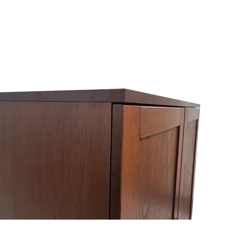 Palace Imports Premium 100% Solid European Oak Hardwood Bathroom Storage Cabinet with Shaker Doors - 32" Wide, 71.5" Tall