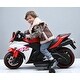 preview thumbnail 4 of 17, 12V Electric Kids Ride On Motorcycle with Lights, Bluetooth Music, Training Wheels, Manual Throttle, Gift for Boys Girls Age 3-6