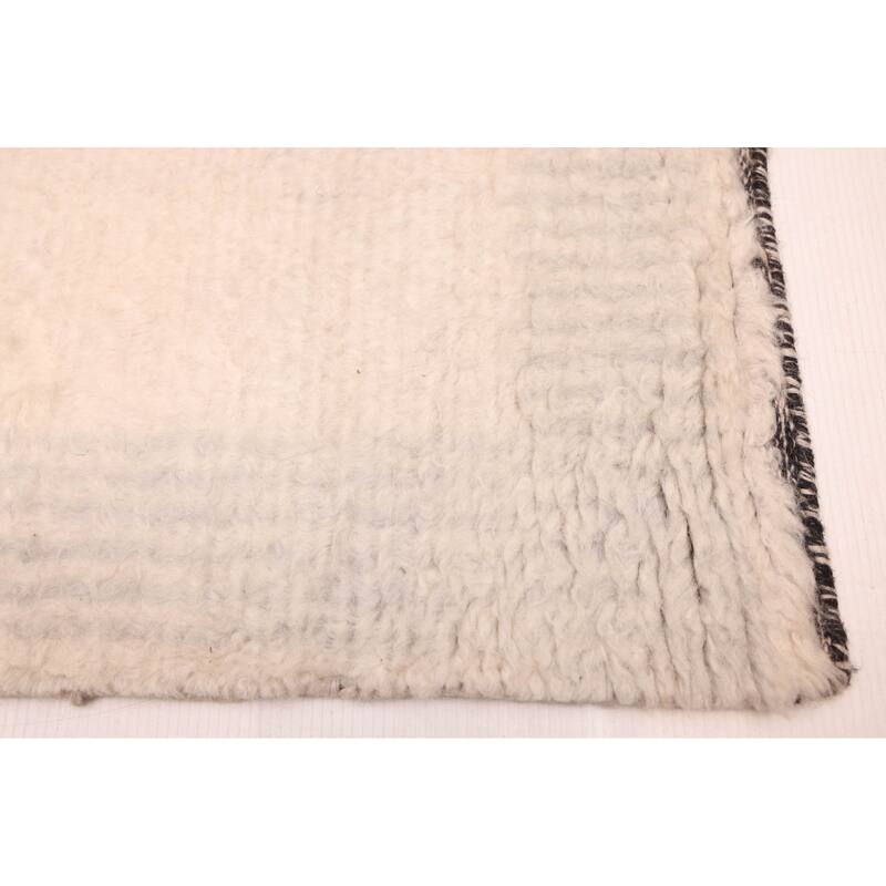 ECARPETGALLERY Hand-knotted Tangier Ivory Wool Rug - 5'3 x 7'8