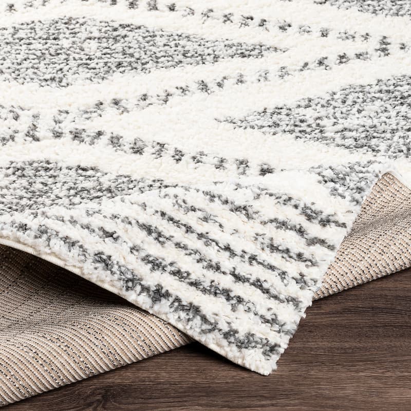 Livabliss Ghaya Moroccan Diamond Plush Area Rug