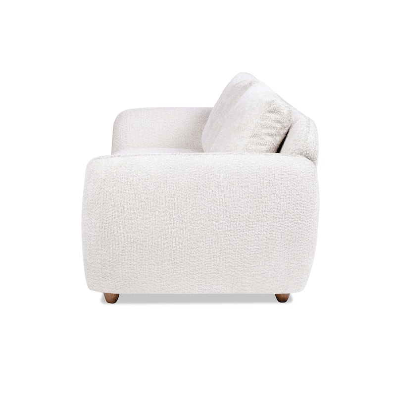 Sharon 84" Chenille Upholstered Puffy Flange Arm Sofa