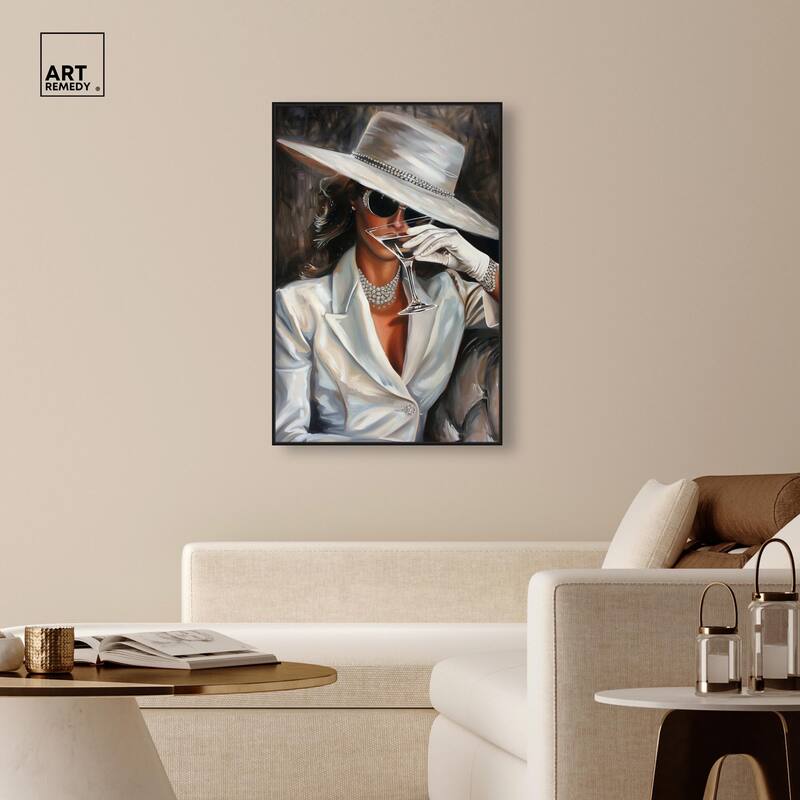 Time for a Martini Canvas by Art Remedy