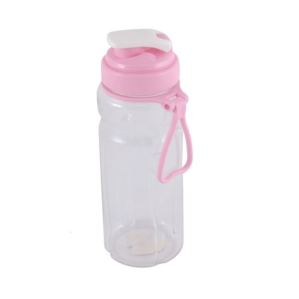 Portable Exercise Camping Drinking Cup Tea Water Bottle 600ML Pink