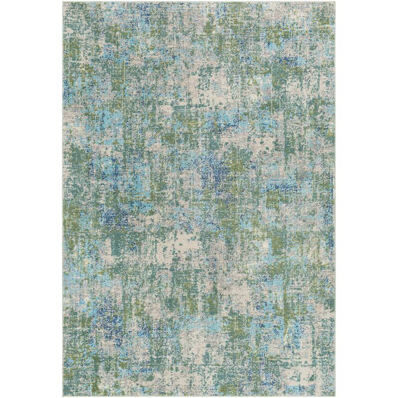 Livabliss Jamil Indoor / Outdoor Abstract Color Block Area Rug