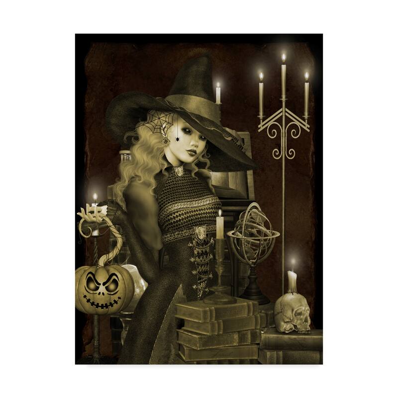 Jean Plout 'Halloween Graveyard 5' Canvas Art
