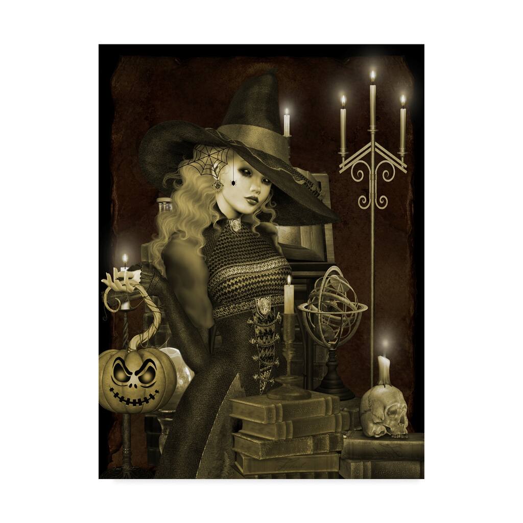 Jean Plout 'Halloween Graveyard 5' Canvas Art