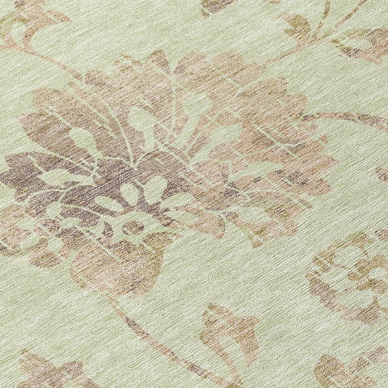 HomeRoots Floral Transitional Rectangle Outdoor Rug