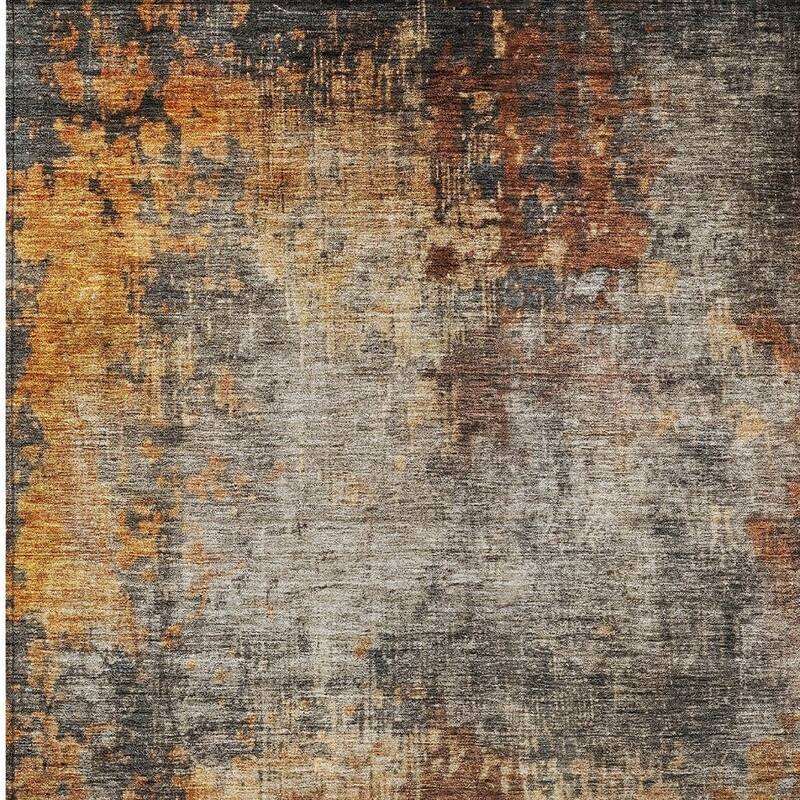 HomeRoots Abstract Transitional Rectangle Outdoor Rug