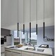 preview thumbnail 1 of 5, Eglo Tortoreto 23.75-inch Matte Black LED Single Tube Pendant
