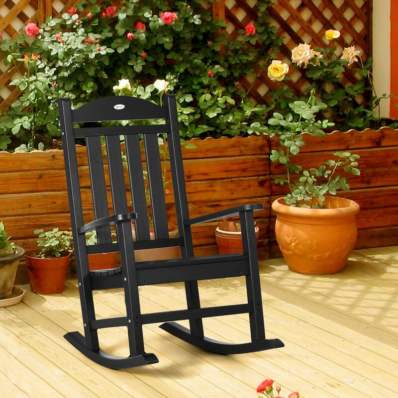 Outsunny Outdoor Rocking Chair (Excluding the table)