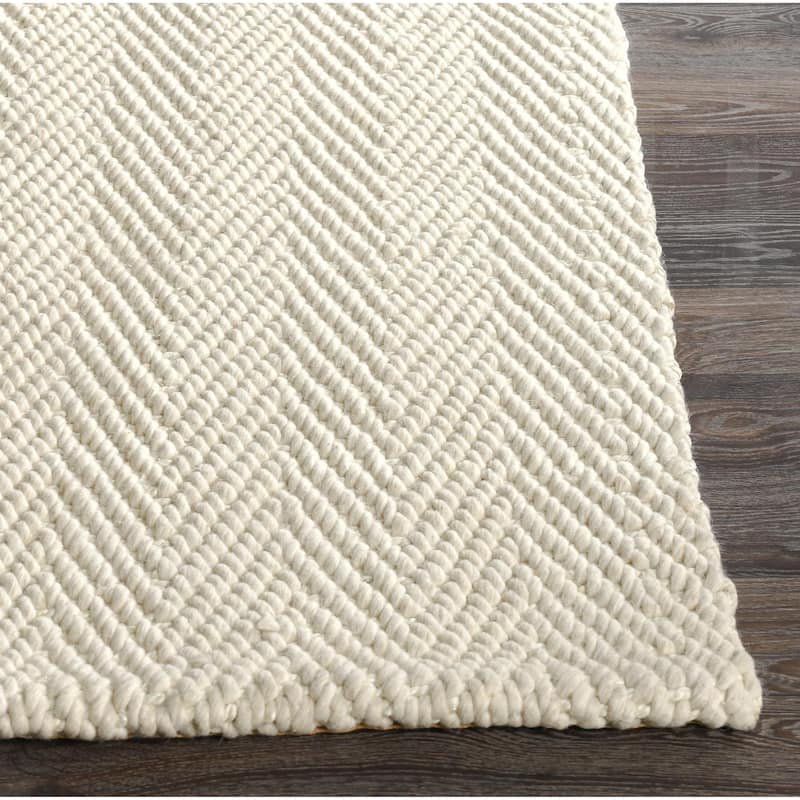 Villa by Classic Home Herringbone Handwoven Wool Blend Rug