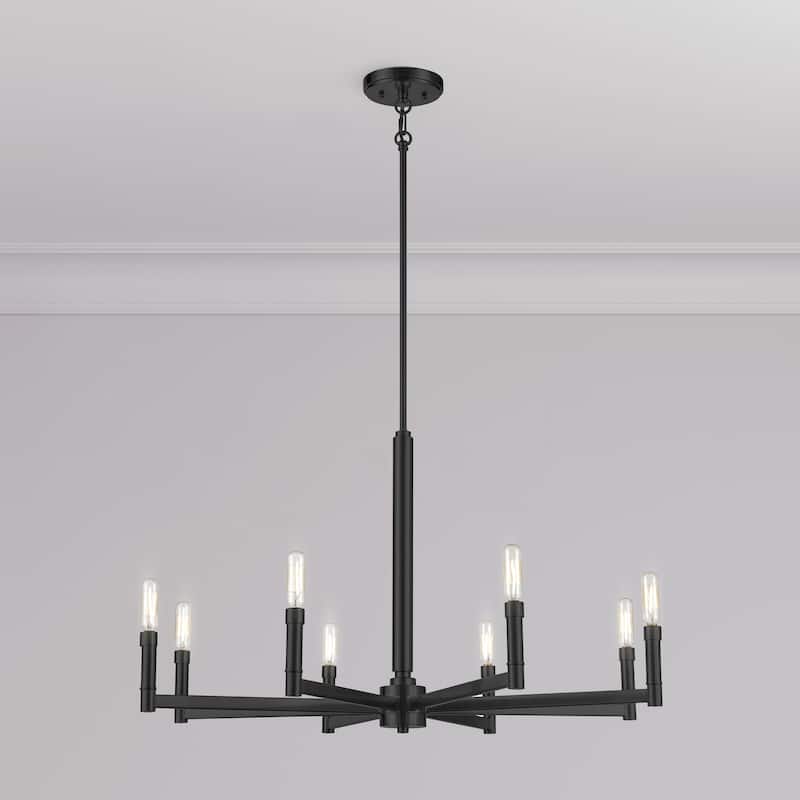 Daxley Chandelier Ceiling Light - Matte Black - 31.25