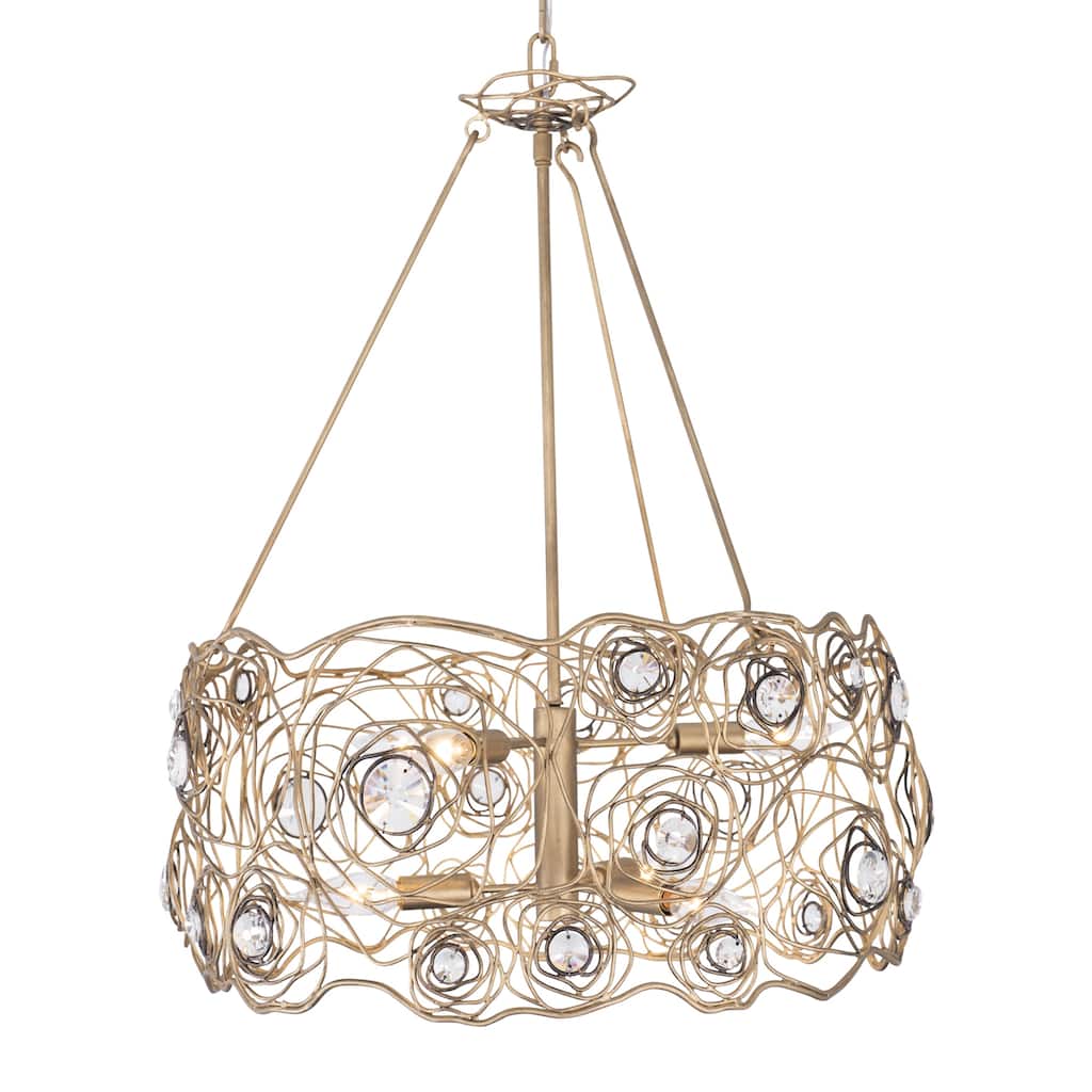 Varaluz Ethereal Rose Chandelier - Havana Gold Ombre
