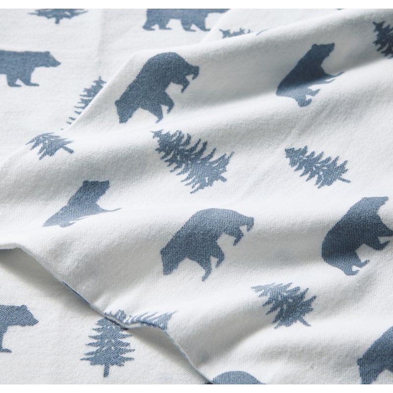 Eddie Bauer Printed Cotton Flannel Sheet Set