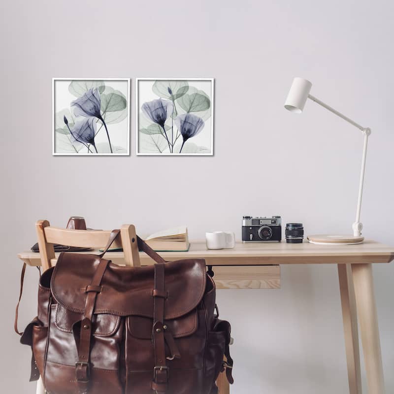 Stupell Fading Florals & Herbs Framed Giclee Art Design By Albert Koetsier (Set of 2)
