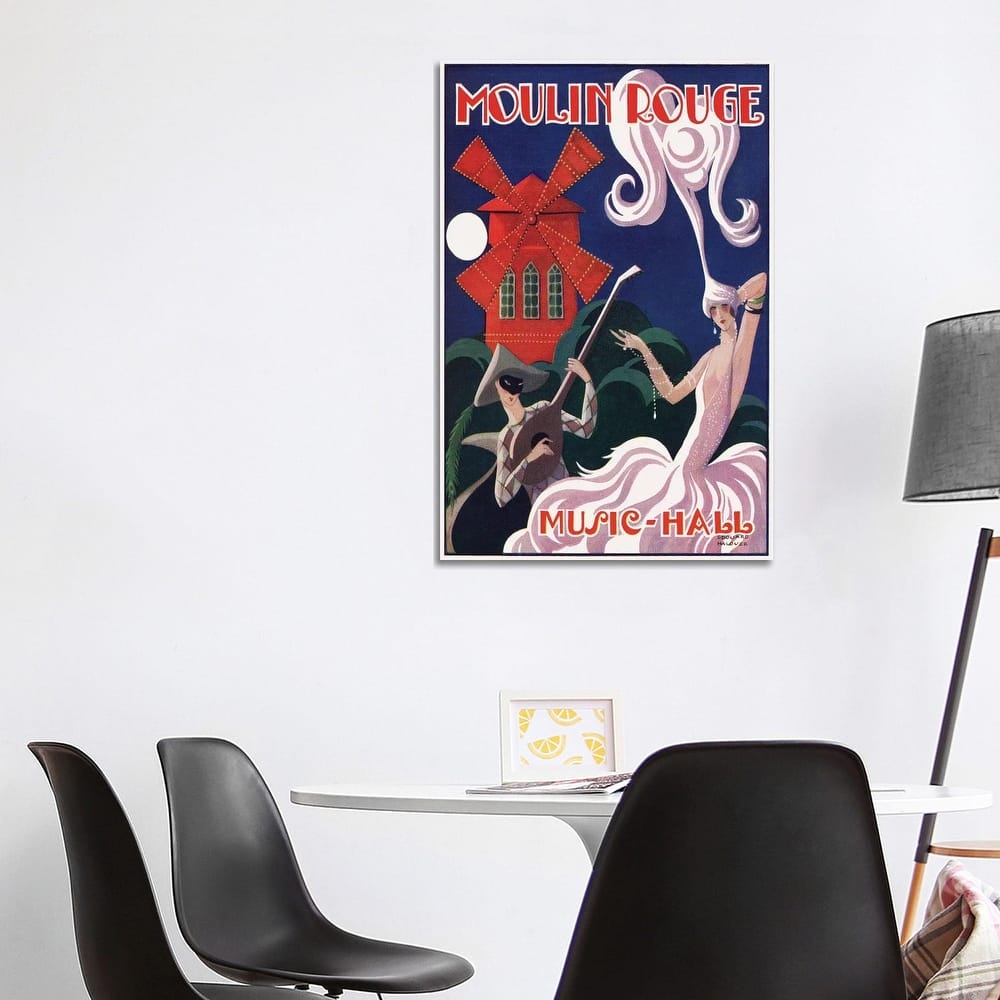 iCanvas "Moulin Rouge Music-Hall Advertisement, 1920s" by Edouard Halouze Canvas Print
