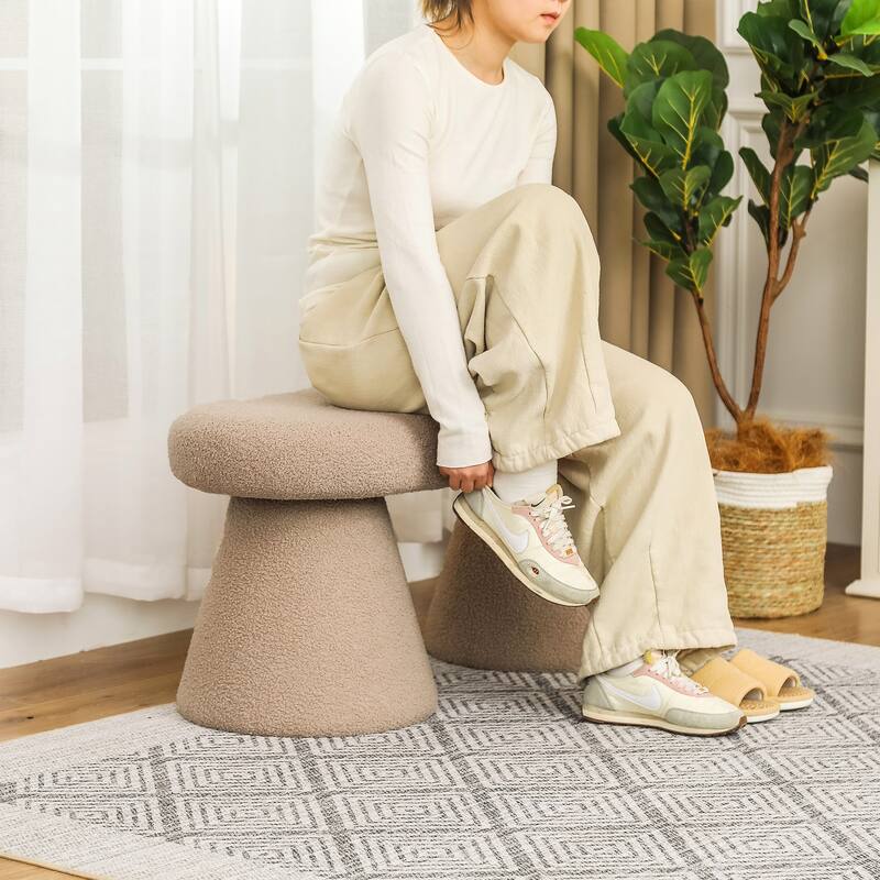 Adeco 39 Inches Long Soft Ottoman Bench for Living Room Bedroom
