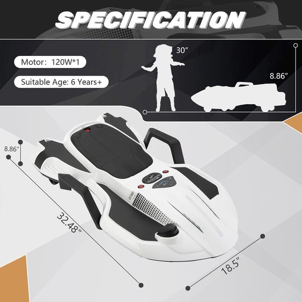 Electric Kids Racing Car with Music and Lights