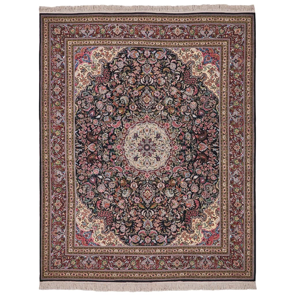 EXQUISITE RUGS ONE-OF-A-KIND Super Fine Antique Weave Hand Knotted RED Rug - 8'2"x10'
