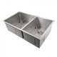 preview thumbnail 1 of 7, ZLINE Undermount Double Bowl Sink in Stainless Steel with Bottom Grid