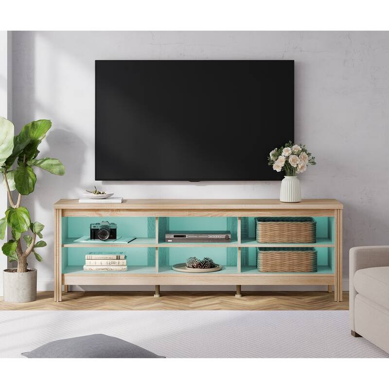 70 Inch TV Stand for 75'' TV, Classic Entertainment Center TV Console