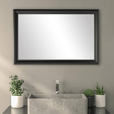 Frame My Mirror Black Framed Wall Mirror, Woodford Design