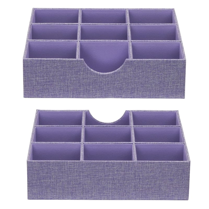 Household Essentials 9-Compartment Drawer Organizers
