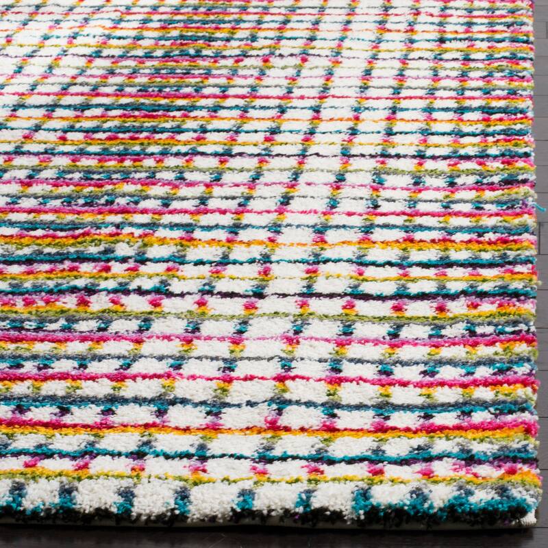 SAFAVIEH Fiesta Shag Hateme Abstract Rug