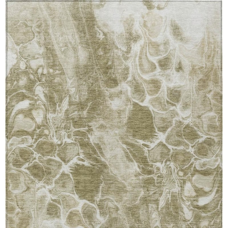 HomeRoots Abstract Transitional Rectangle Outdoor Rug