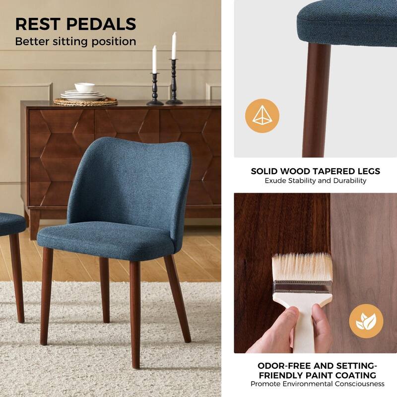 Melisa Solid Wood Dining Chair Set of 4 by HULALA HOME