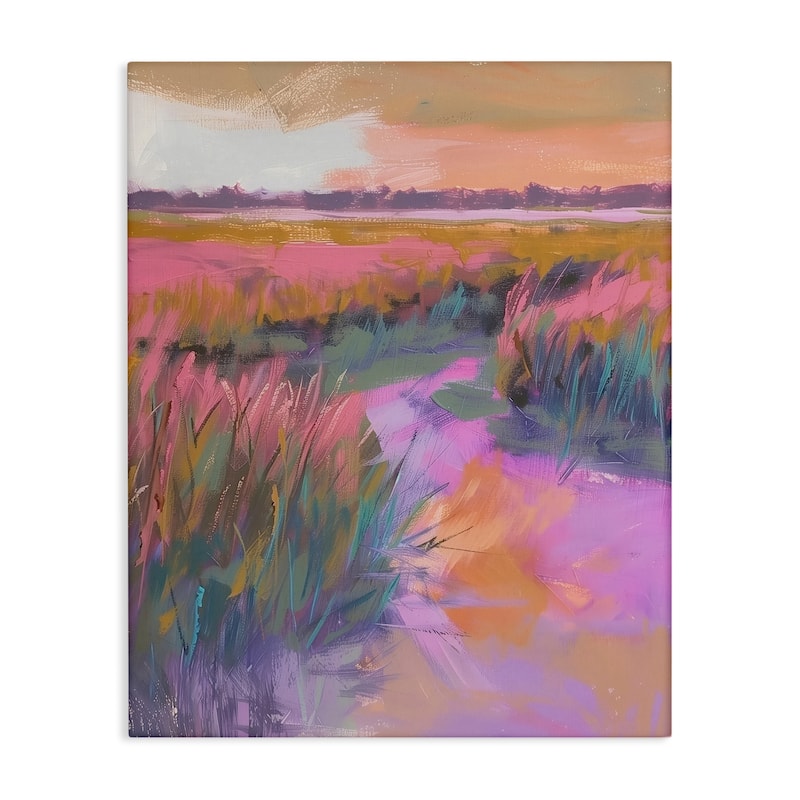 Stupell Autumnal Marsh Landscape Canvas Wall Art Design By Arlington Prints - 16 x 20