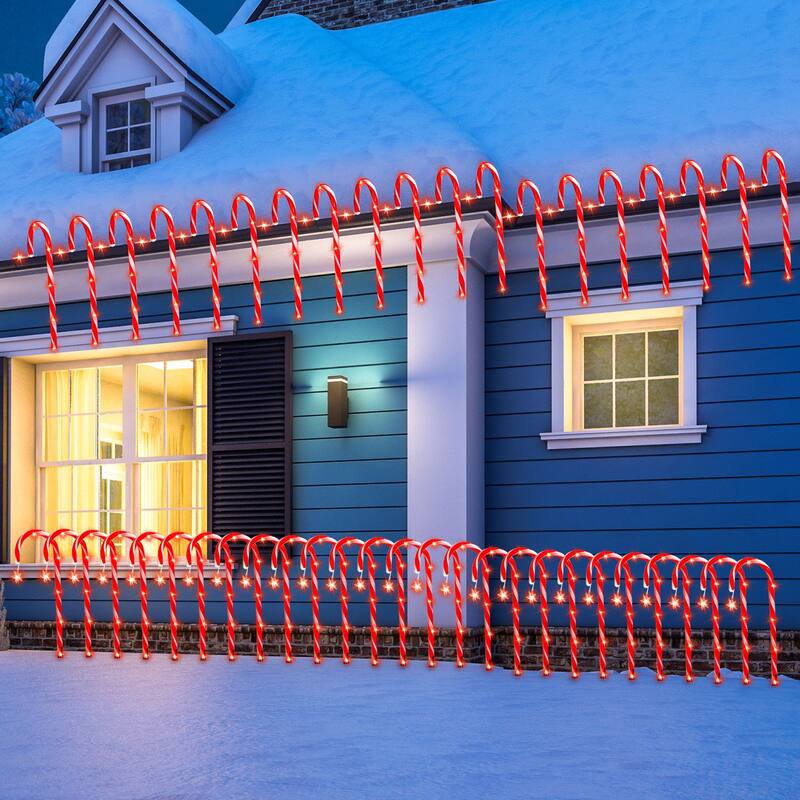 Christmas Candy Cane Lights 10 PCS