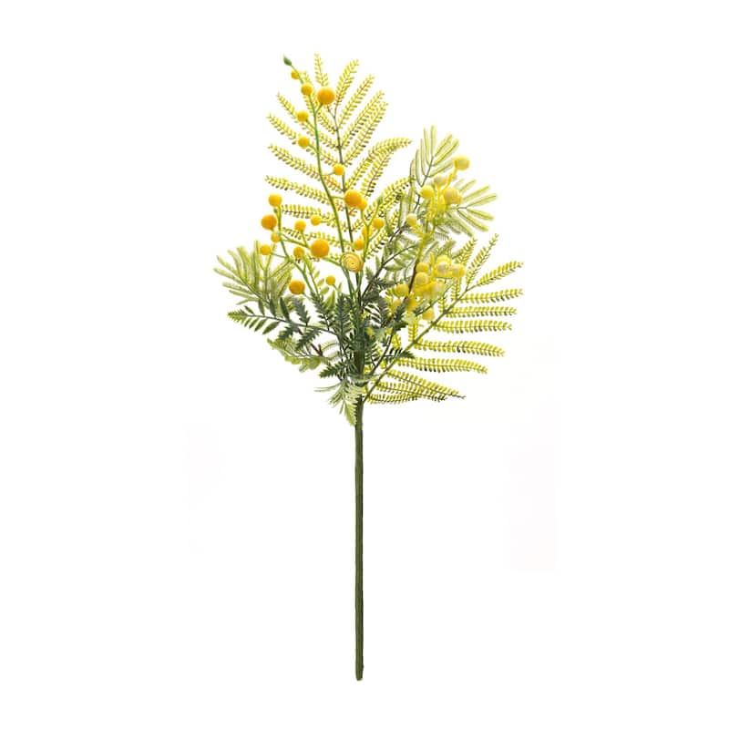 Set of 6 Mimosa Artificial Sprays 21.5"
