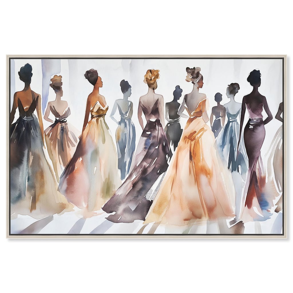 Model Lineup Canvas by Art Remedy