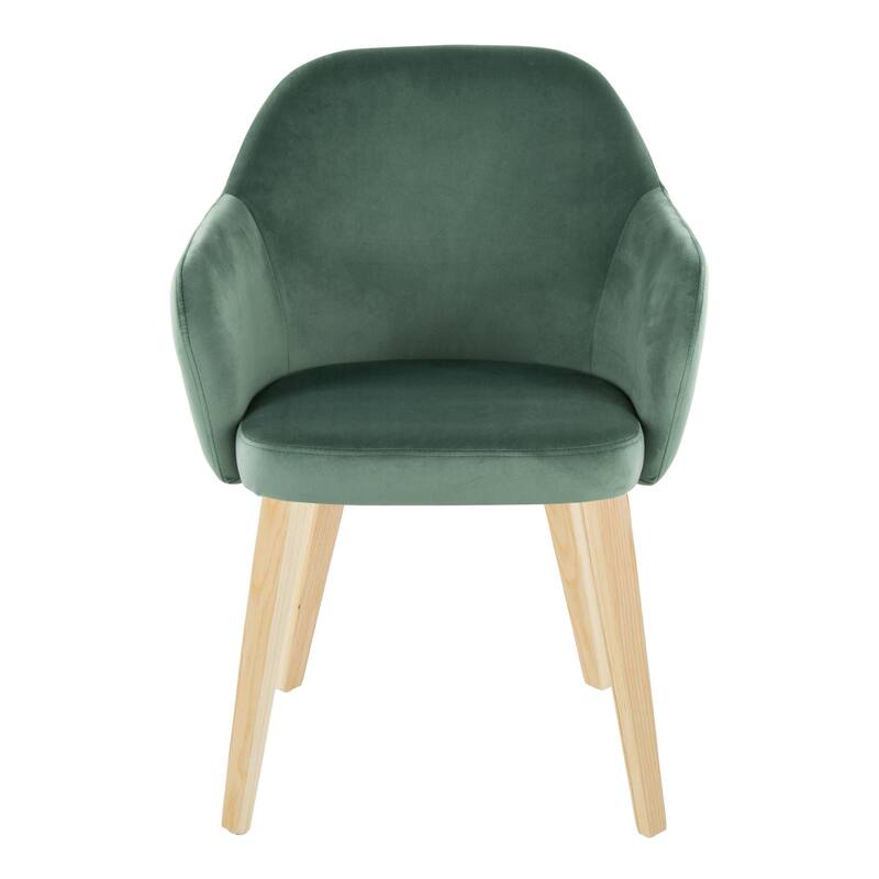 Porch & Den Beckett Dining Chair with Bent Wood Legs (Set of 2)