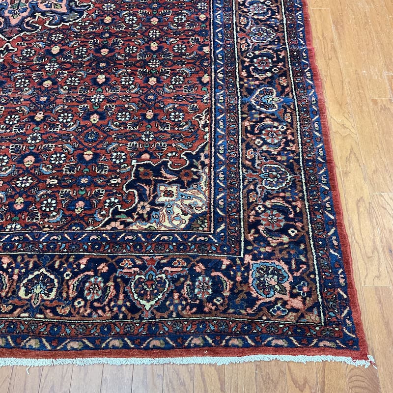 HERAT ORIENTAL Handmade 1960's Antique Hamadan Wool Rug - 8' x 10'6"