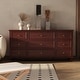 preview thumbnail 46 of 56, Timechee 63'' W Dresser White Chest Srorage Cabinet Lacquer Drawers