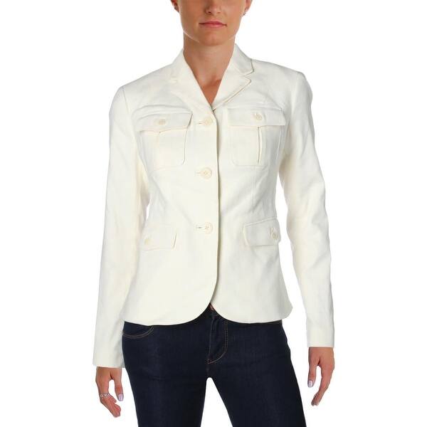 Shop Lauren Ralph Lauren Womens Casual Blazer Linen Blend Button Up Free Shipping On Orders Over 45 Overstock 18505994