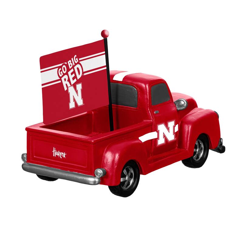 NCAA Rally Truck Garden Statue with Team Flag