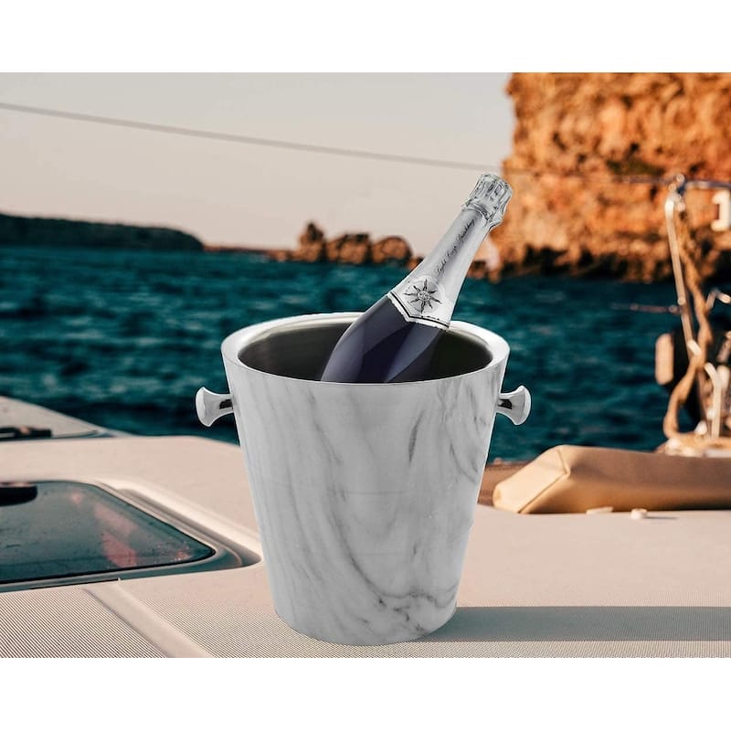 Sol Living Double Walled Stainless Steel Champagne Bucket - 8' x 11'