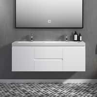ABRUZZO Floating Bathroom Vanity with Sink - On Sale - Bed Bath ...